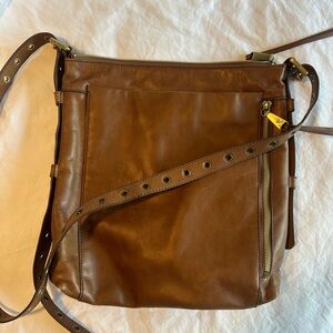 Brown Leather Crossbody Bag